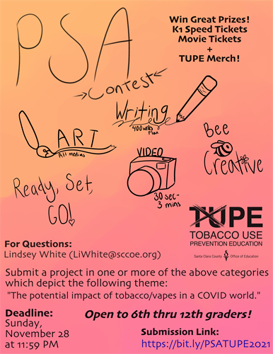 This is a flyer for the Tobacco Use Prevention Education Program